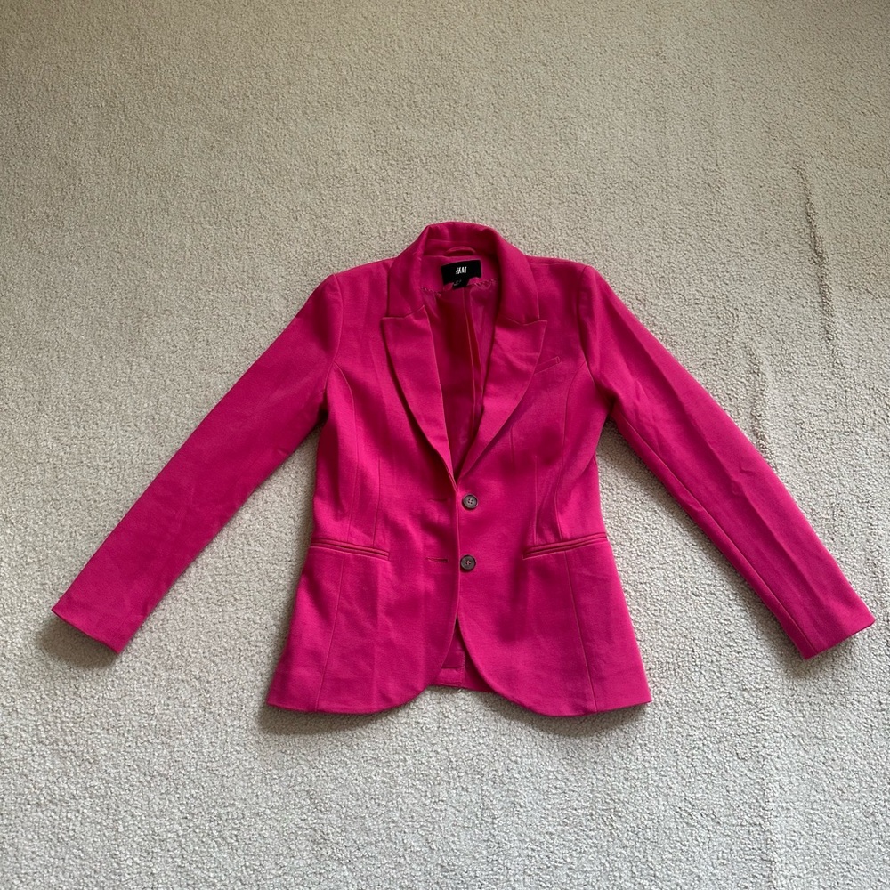 H&M Pink Long Blazer